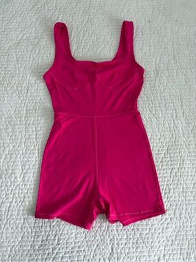 Hot Pink Sports Romper